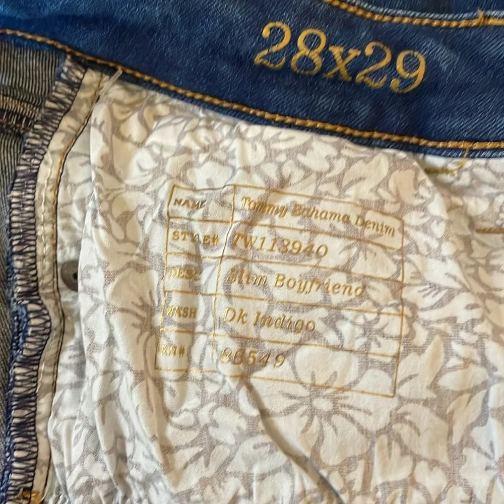 Tommy Bahama women’s jeans 28 6 skinny stretch slim boyfriend dark indigo blue - Picture 6 of 8